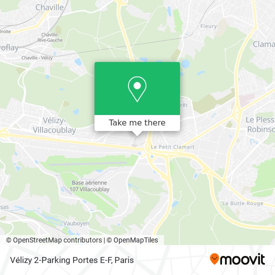 Mapa Vélizy 2-Parking Portes E-F