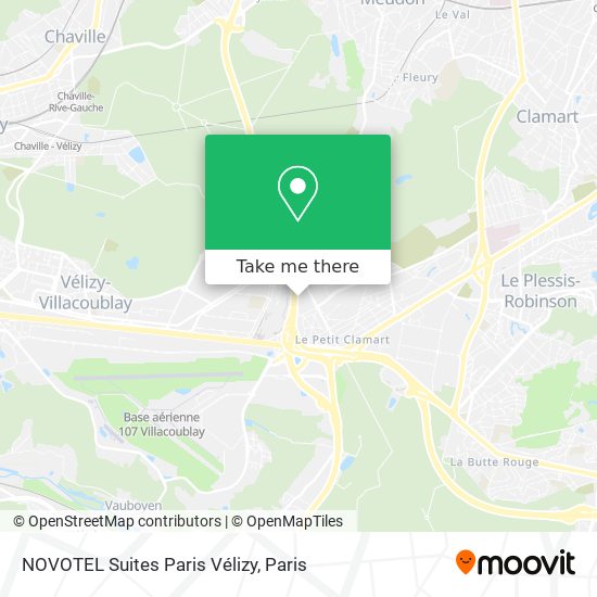 NOVOTEL Suites Paris Vélizy map