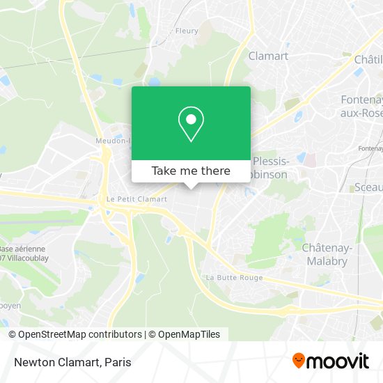 Newton Clamart map