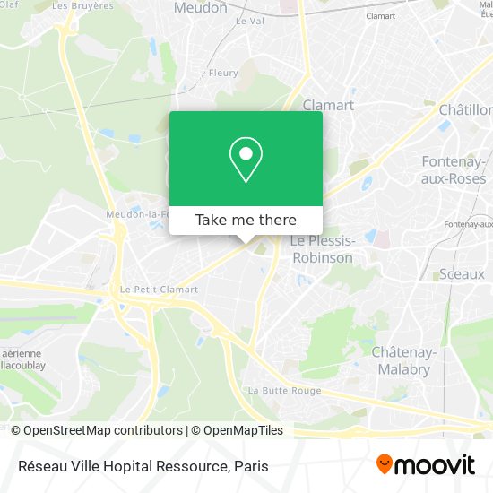 Réseau Ville Hopital Ressource map