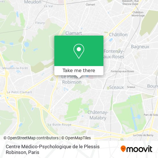 Centre Médico-Psychologique de le Plessis Robinson map
