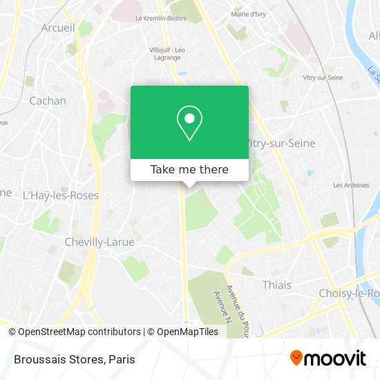 Broussais Stores map