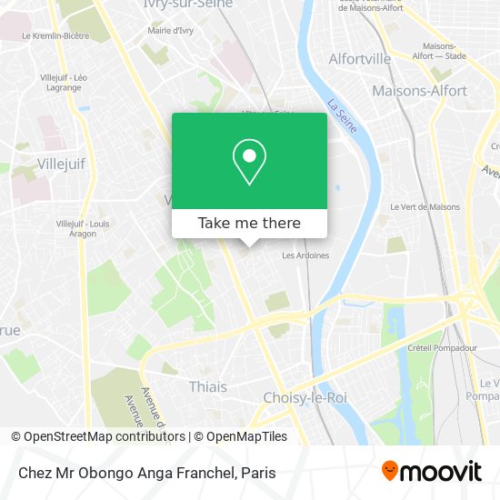 Chez Mr Obongo Anga Franchel map