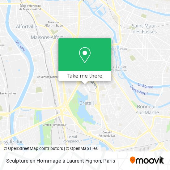 Sculpture en Hommage à Laurent Fignon map