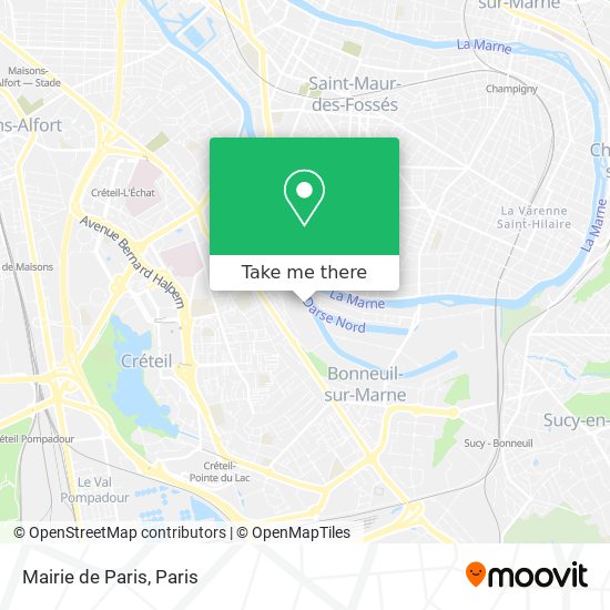 Mapa Mairie de Paris