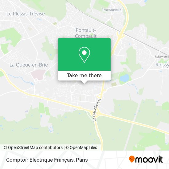 Mapa Comptoir Electrique Français