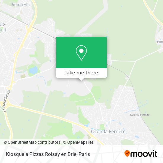 Kiosque a Pizzas Roissy en Brie map