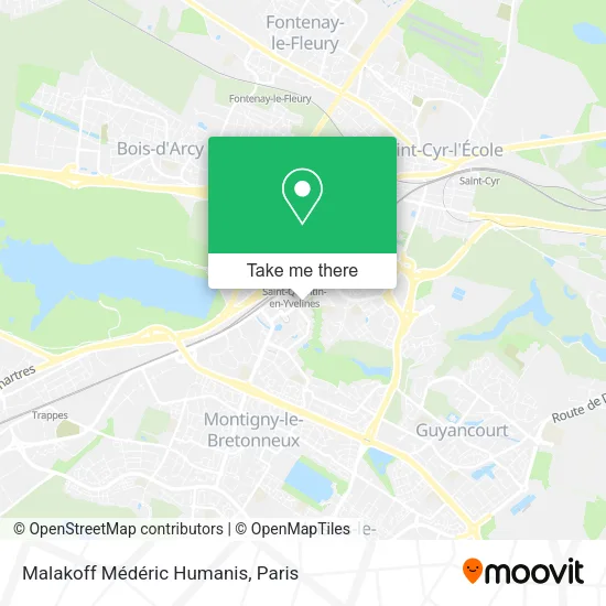 Malakoff Médéric Humanis map