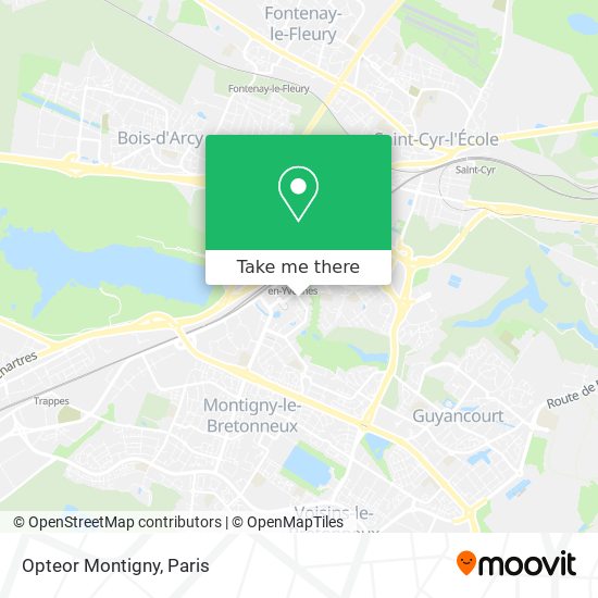 Mapa Opteor Montigny