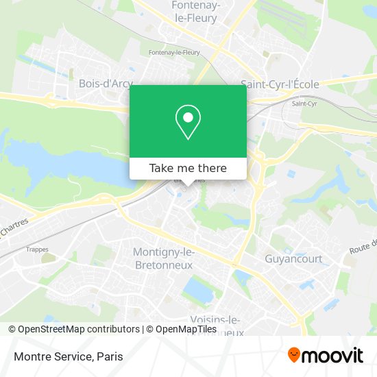 Montre Service map