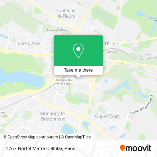 1767 Nortel Matra Cellular map