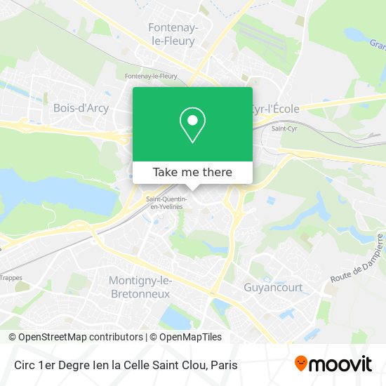 Mapa Circ 1er Degre Ien la Celle Saint Clou