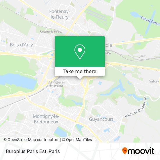 Mapa Buroplus Paris Est