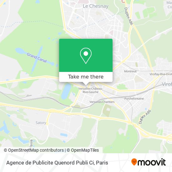 Agence de Publicite Quenord Publi Ci map