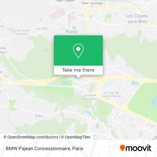 BMW Pajean Concessionnaire map