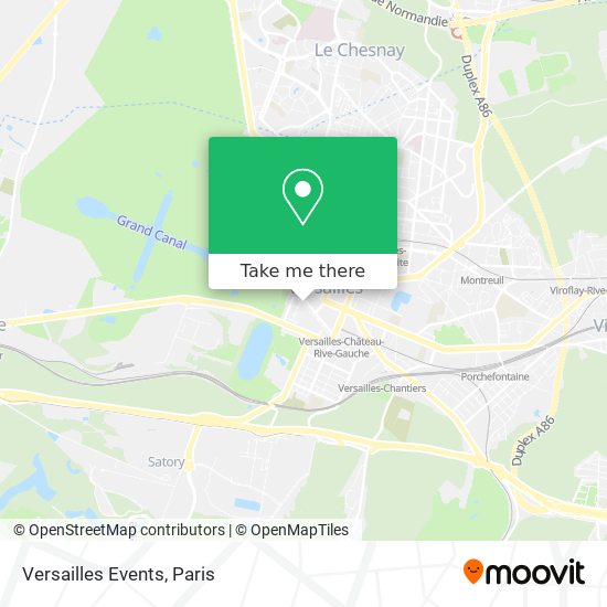 Mapa Versailles Events