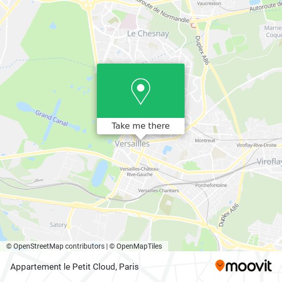 Mapa Appartement le Petit Cloud