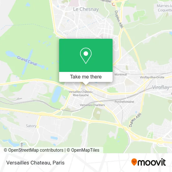 Versailles Chateau map