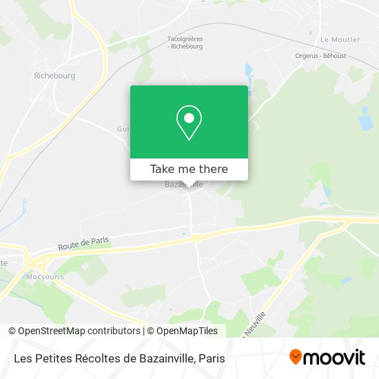 Les Petites Récoltes de Bazainville map