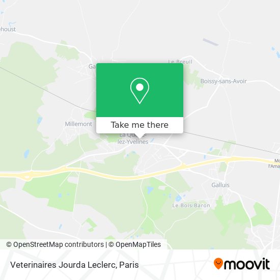 Veterinaires Jourda Leclerc map