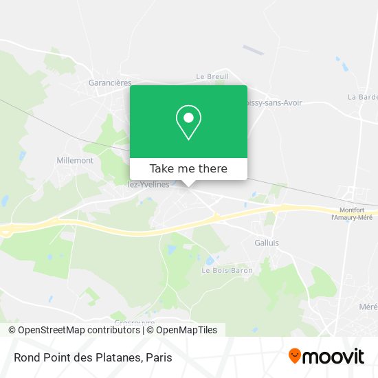 Rond Point des Platanes map