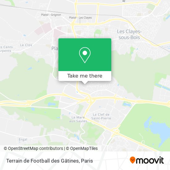 Terrain de Football des Gâtines map