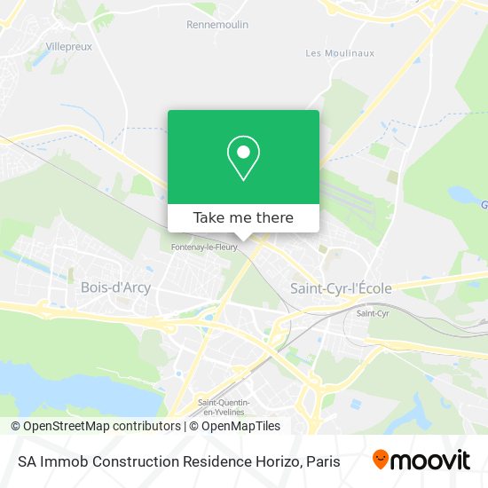 SA Immob Construction Residence Horizo map