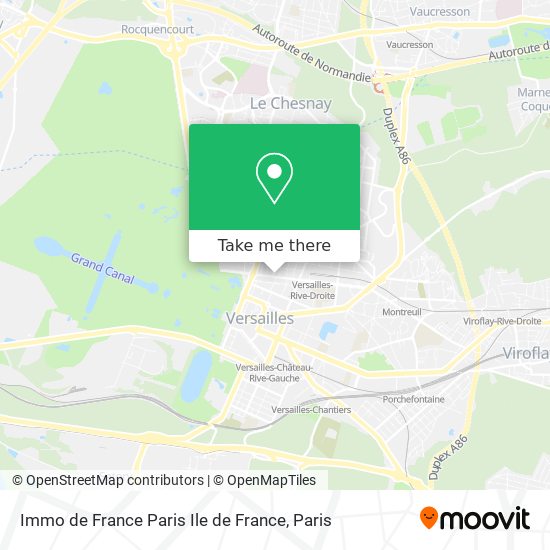 Mapa Immo de France Paris Ile de France