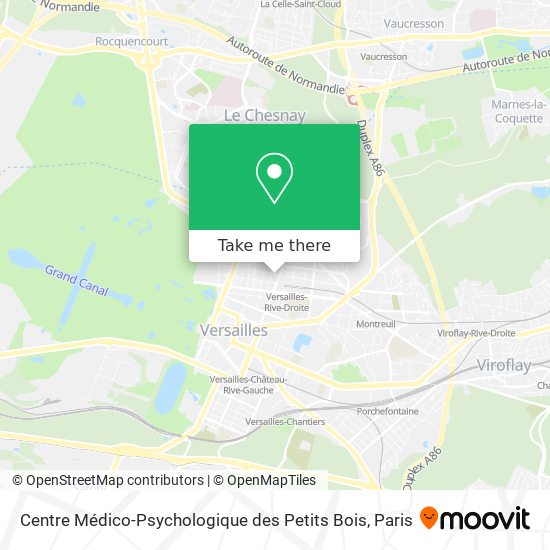 Mapa Centre Médico-Psychologique des Petits Bois