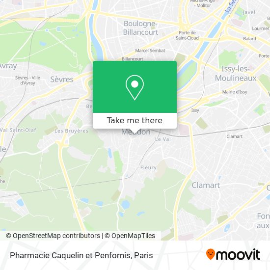 Pharmacie Caquelin et Penfornis map