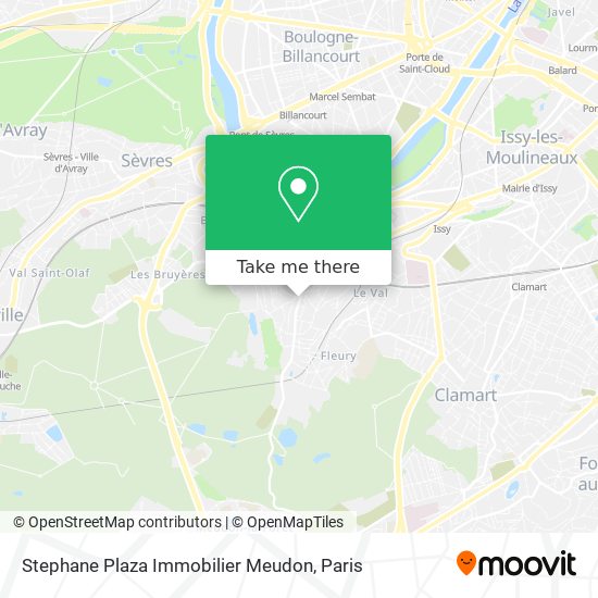 Stephane Plaza Immobilier Meudon map