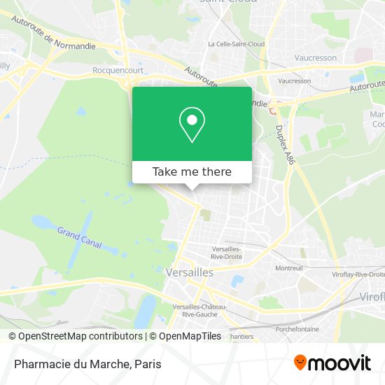 Mapa Pharmacie du Marche