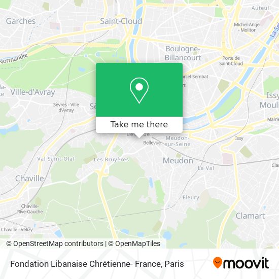 Mapa Fondation Libanaise Chrétienne- France