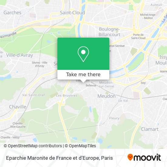 Eparchie Maronite de France et d'Europe map
