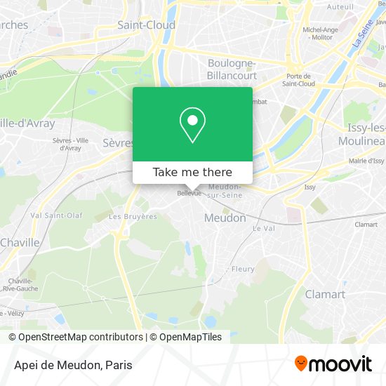 Mapa Apei de Meudon