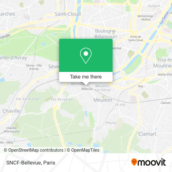 SNCF-Bellevue map
