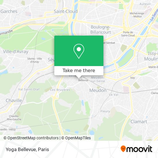 Mapa Yoga Bellevue