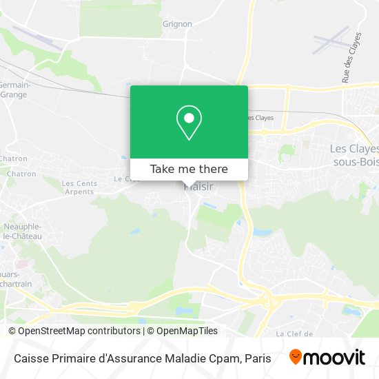 Caisse Primaire d'Assurance Maladie Cpam map