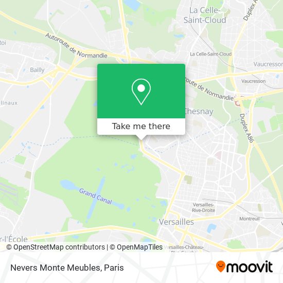 Mapa Nevers Monte Meubles