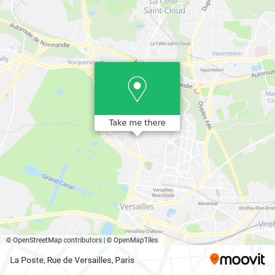 La Poste, Rue de Versailles map