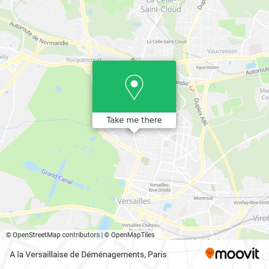 A la Versaillaise de Déménagements map