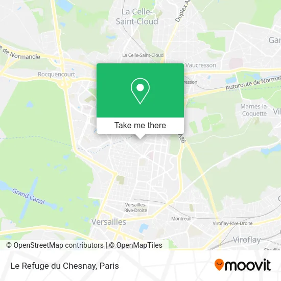 Le Refuge du Chesnay map