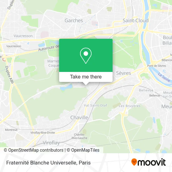 Fraternité Blanche Universelle map