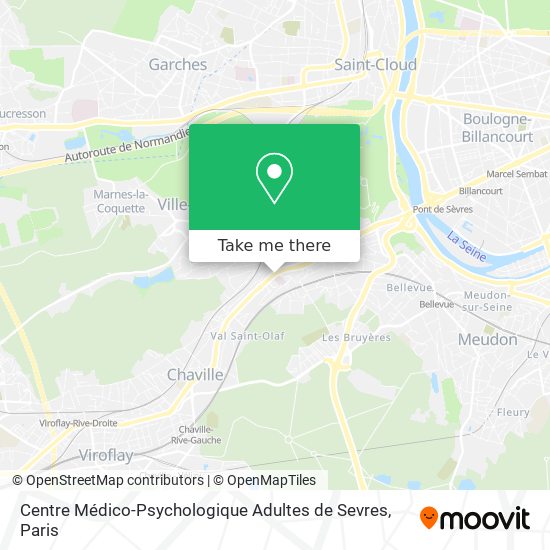 Centre Médico-Psychologique Adultes de Sevres map