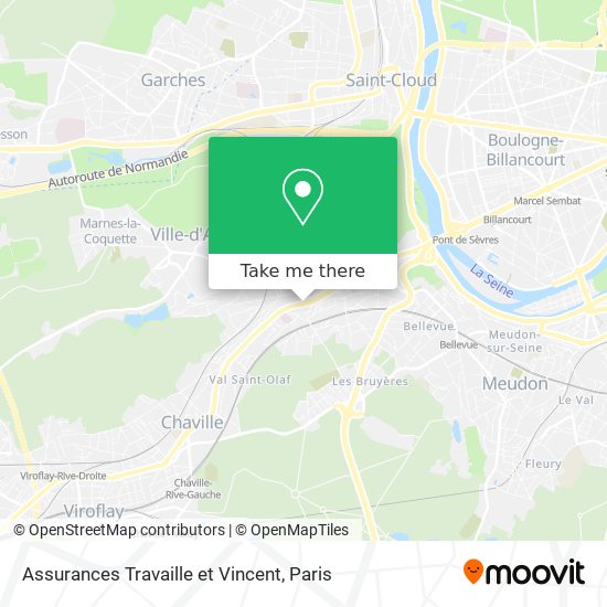 Assurances Travaille et Vincent map