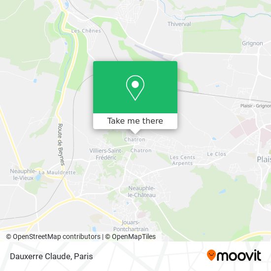 Mapa Dauxerre Claude