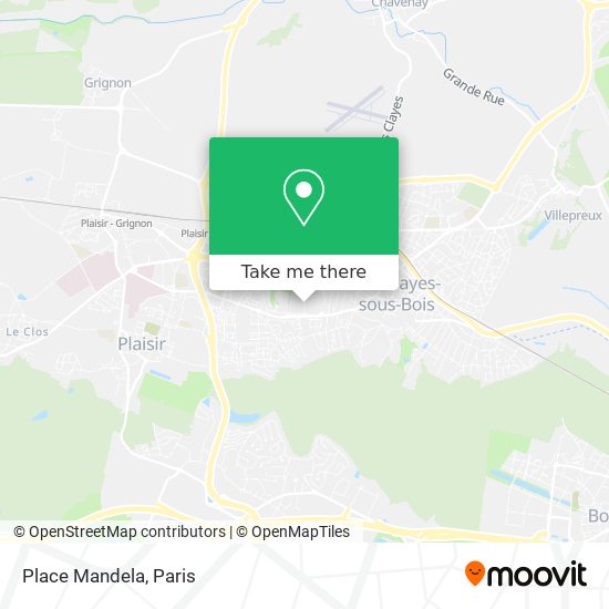 Mapa Place Mandela