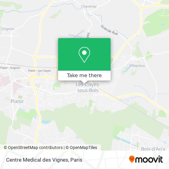 Centre Medical des Vignes map