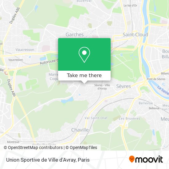 Union Sportive de Ville d'Avray map