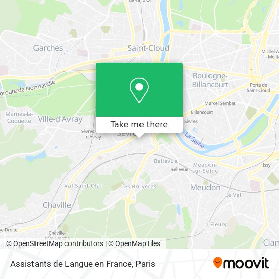 Mapa Assistants de Langue en France